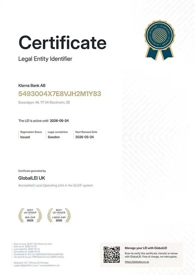 Free official LEI certificate for Indian companies